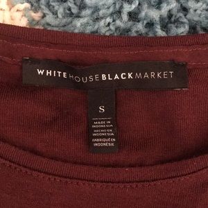 Maroon long sleeve top